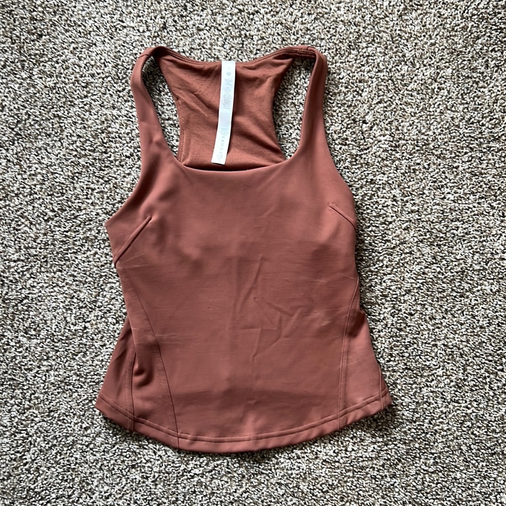 Lulu lemon instill tank top roasted brown